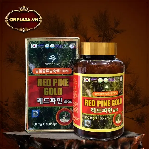 Tinh Dầu Thông Đỏ Hàn Quốc Red Pine Gold 100 Viên